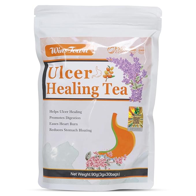 Wins Town Ulcer Healing Tea Relief Gastritis and Stomachache Support Daily Stomach Nourishing 30 Tea Bags