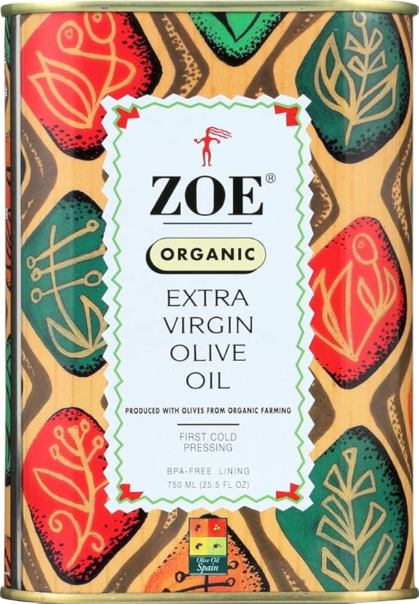 Zoe Organic Extra Virgin Olive Oil 25.5-Ounce Tin