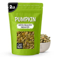 Oh! Nuts Pumpkin Seeds - Roasted Unsalted - 2 lb - No Shell Pepitas - Packed in New York Zip-Seal Bag for Exceptional Freshness