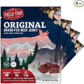 Field Trip Grass Fed Beef Jerky Healthy Gluten Free Snacks All Natural High Protein Snack with No Nitrates 2.2 Ounce Bag 4 Pack Original