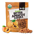 Berrilys Organic Bitter Apricot Kernels - USDA Certified Organic Bitter Apricot Seeds - Natural &amp Non-GMO Premium Quality Kernals No Sulfur or Additives - 16 oz