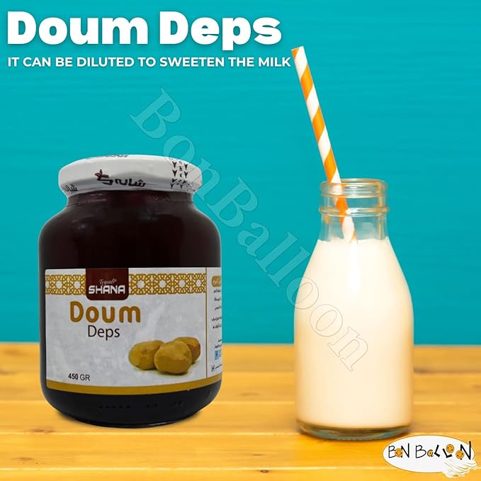 bonballoon Shana Honey Doum Molasses Egyptian Halal Pure Natural Black Strap Blackstrap Syrup Doum Deps Sugar Premium Egypt Arab Non Gmo Kosher (1 Pack = 15.87 oz / 450 gm) شانه عسل دبس الدوم حلال
