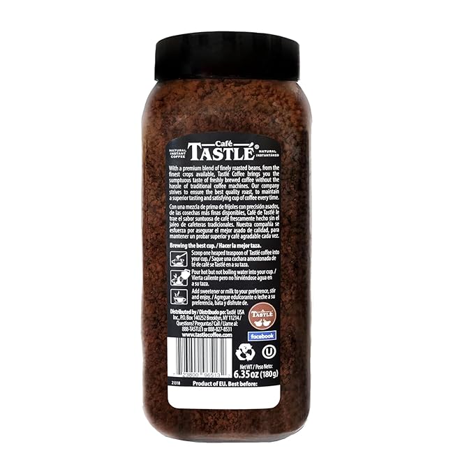 Café Tastlé Supremo Blend &amp Solo Delight 6.35 Ounce Instant Coffee Variety Pack of 2