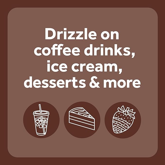 Smucker’s Drizzle Chocolate Flavored Syrup 20 Oz. Squeeze Bottles (Pack of 12)