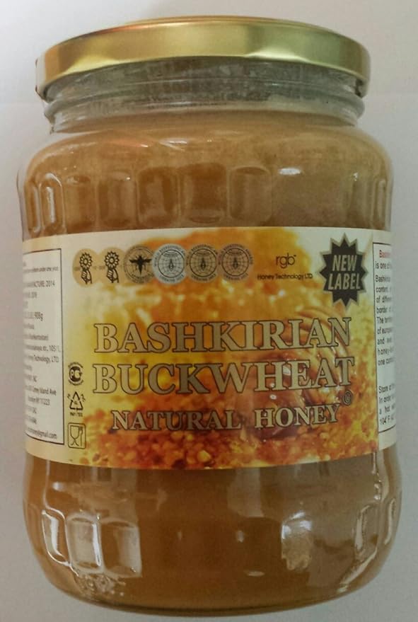 Bashkirian Buckwheat Natural Honey 2lb - New Label