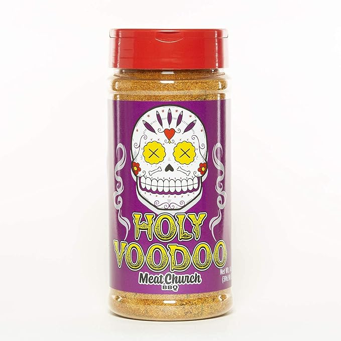 Meat Church BBQ Rub Combo: Honey Hog (14 oz)  Holy Voodoo (14oz) and Holy Cow (12 oz) BBQ Rub and Seasoning for Meat and Vegetables Gluten Free One Bottle of Each