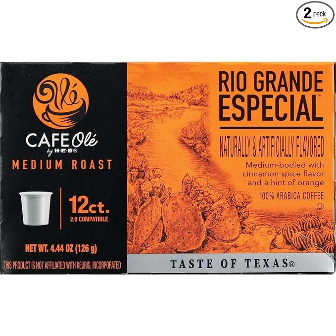 CAFE Olé by H‑E‑B Medium Roast Rio Grande Especial Coffee Single Serve Cups 12 ct 2 Boxes