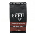 Dope Coffee Ground Coffee Organic Guatemalan Full Medium Roast 100% Organic Fair Trade 100% Arabica Coffee 12oz