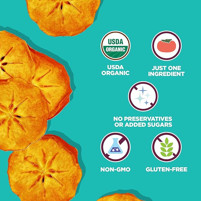 Organic Dried Persimmons from Bella Viva Orchards 1.5 Lb. Bag