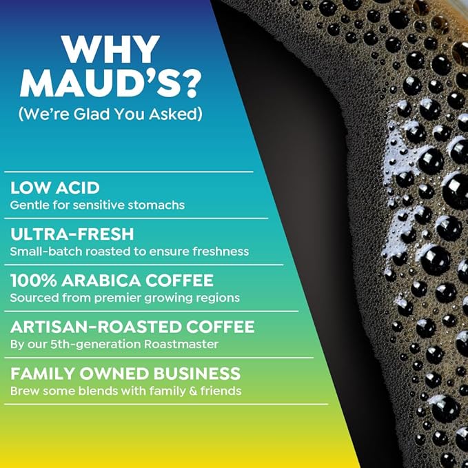 Maud's Sumatra Coffee Pods 100 ct Dark Roast Coffee in Single Serve Pods – 100% Arabica Coffee Compatible with Keurig K Cups Maker