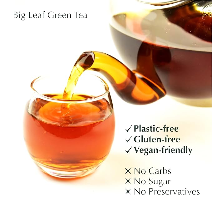 Romanov Tea | Ceylon Green Tea | Green Big Leaf | 100% Pure | Additives Free | GMO Free | Gluten Free | Dairy Free | Sugar Free | 100% Natural | 400g (1)