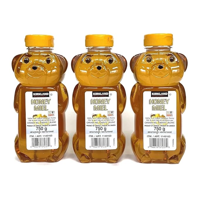 Kirkland 100% Canadian honey (honey honey honey) 750g Canadian Honey (Set of 3) Set of 3