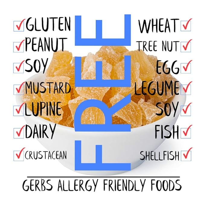 Gerbs Lightly Sweetened Dried Pineapple Cubes 4 lbs. | Unsulfured No Artificial Additives Resealable Bag | Naturally Sweet &amp Chewy | Top 14 Allergen-Free