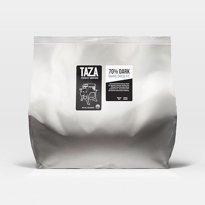 Taza Chocolate Organic Bulk Baking Chocolate 70% 3 kg bag (1 count) Vegan