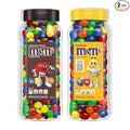 M&ampM’s Milk Chocolate and M&ampM’S Peanut Bulk Candy Jars Assorted Chocolate Candies Party Size Bulk Candy Movie Night Snacks Resealable and Recyclable 48.5 Oz Total (Pack of 2)
