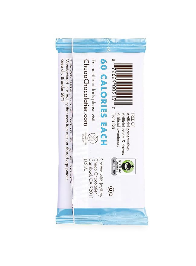 Chuao Chocolatier Oh My S'mores Milk Chocolate Mini Bars | Gourmet Marshmallow Graham Cracker No Preservatives | For Gift Baskets Christmas Birthday | 20 Pack