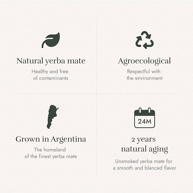 JASY Yerba Mate Tea – Agroecological Loose Leaf Naturally Aged 24 Months Unsmoked Gluten-Free Vegan – 2.2 lb (35.27 oz) Cloth Bag (1kg | 2.2lb With Drawstring Closure 1 Count)