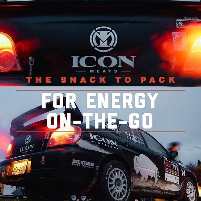 ICON Meats Venison and Beef Jerky Steak Strips Savory 8 High Protein Snacks Packs 2 Strips per Pack Low Sugar Gluten Free Natural USDA Inspected Made in the USA Gifts for Him