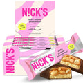 NICKS Protein Bars Salty Peanut Chocolate – 12-Count Box | 15g protein | 200 calories | Protein-Packed Snack Low Calories Low Carbs Keto Friendly No Added Sugar