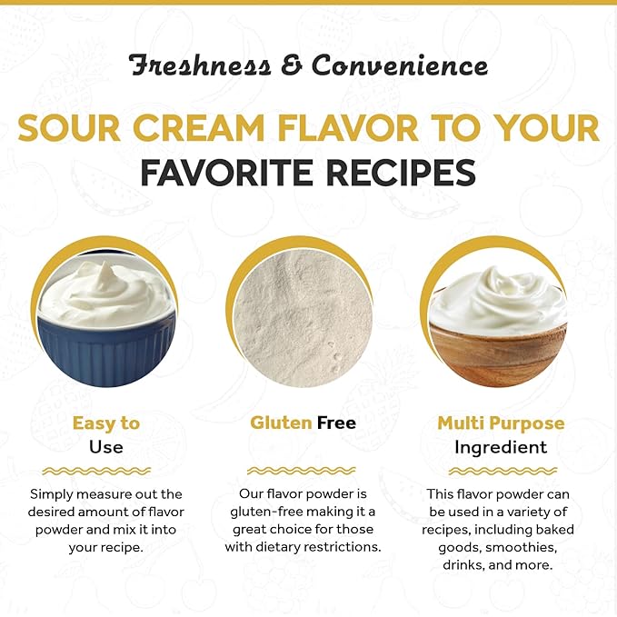 Fanale Premium Sour Cream Bubble Tea Flavoring Powder | Perfect for Baking Smoothies Desserts and Drinks | Instant Flavoring Powder for Boba Milk Tea - 2.2 Pounds (Pack of 1)