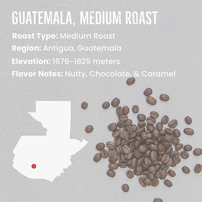 Mt. Comfort Coffee Guatemala Medium Roast &amp Colombia Full City Roast 12 oz Bag (Pack of 2) - Flavor Notes of Chocolate and Caramel - Roasted Whole Beans