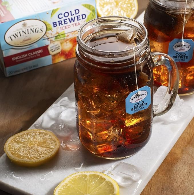 Twinings Cold Brewed Iced Tea Bag Variety Sampler (Pack of 48)