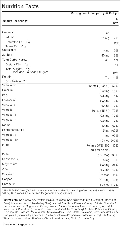 ANDREW LESSMAN Secure Soy Complete Meal Replacement - Mixed Berry 100 Servings - Only 67 Calories 7g Non-GMO Soy Protein Vitamins and Minerals Low-Fat Nutritious and Delicious Mixes Instantly