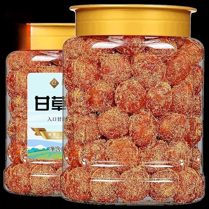 2 flavors Rock sugar dried kumquatnatural dried kumquat candied fruit 500g/cannutritious preserved fruit snacksfrosted Sweet OrangedessertsteaDim sum (Sweet kumquat1 can)