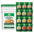 Valley Food Storage 80 Serving Emergency Food Supply Bucket | Breakfast Lunch &amp Dinner Survival Meals | 25 Year Shelf Life Prepper Food for Disaster Preparedness Camping &amp Off-Grid Living