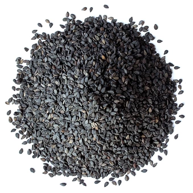 Food to Live - Organic Black Sesame Seeds 8 Pounds - Non-GMO Raw Unhulled Kala Til Seeds Unroasted Kosher Vegan Bulk. Good Source of Calcium Iron and Dietary Fiber