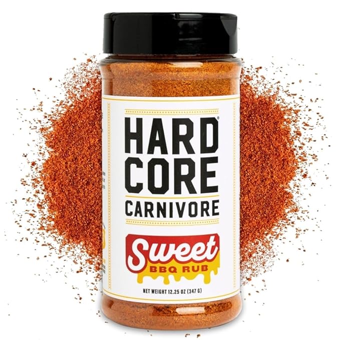 Hardcore Carnivore Core Pack (4 Rub Set) Black Beef Red All -Purpose Tex Mex Sweet BBQ Seasonings | Bold Texas-Made Flavors for Grilling Smoking and Cooking