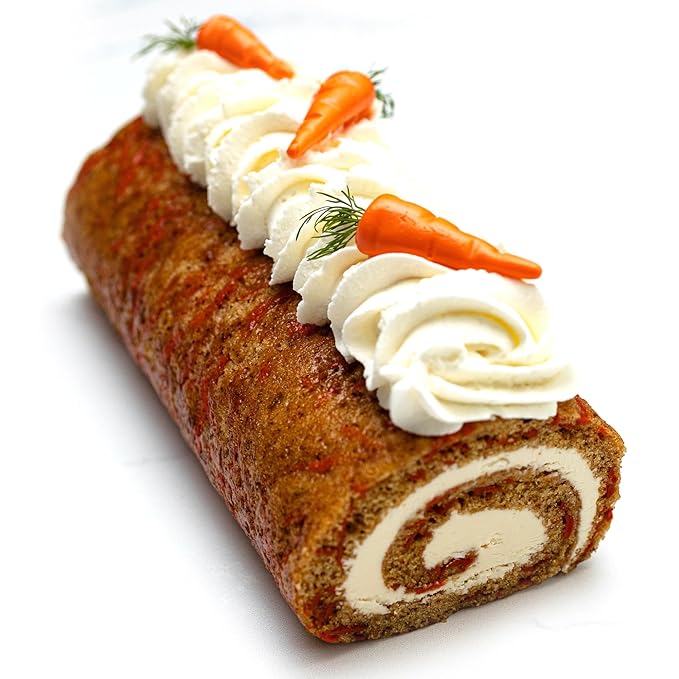 CrumbleCrate Carrot Cake Roulade DIY Baking Kit for Adults | Gourmet Cake Making Set | Pre-Measured Ingredients &amp Baking Tools Included