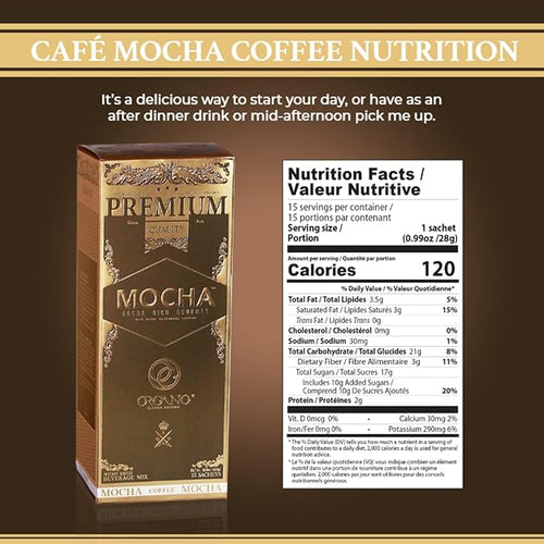 4 Boxes ORGANO Gourmet Cafe Mocha (60 sachets)
