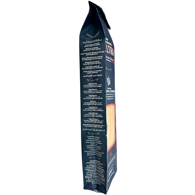 Afeltra Spaghettoni Pasta from Italy 1.1 lb. (500g)(Pack of 2) Spaghetti - Similar to Bucatini - Fettuccine - Linguine - Tagliatelle - Pasta di Gragnano - Bronze Cut - Slow Dried