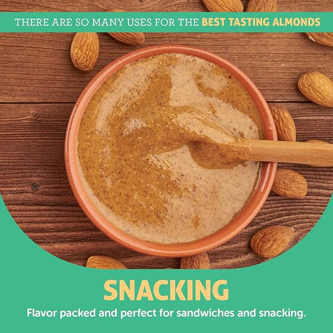 Crazy Richard's 100% All-Natural Creamy Dry Roasted Almond Butter with No Added Sugar and Non-GMO (16 Ounce Pack of 2)