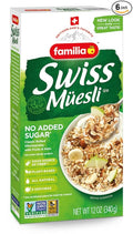 Familia Swiss Muesli Cereal Sugar Free 12 oz (Pack of 6)