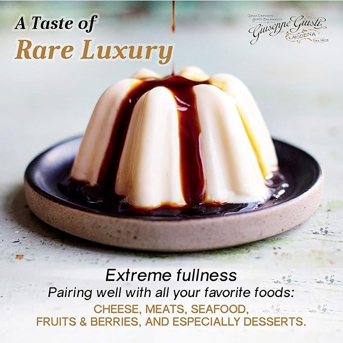 Giusti Family Reserve Balsamic Vinegar-Based Condiment - Premium Italian Condiment Based on Aceto Balsamico di Modena Rich Flavor for Salads Marinades &amp Drizzling Made in Italy - 1.4 fl oz
