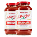 Arthur and Sons Marinara Sauce - Authentic Italian Recipe Premium Quality All-Natural Ingredients No Added Sugar Non-GMO Gluten-Free Perfect for Pasta Pizza and Dipping - 2 Pack (48oz)