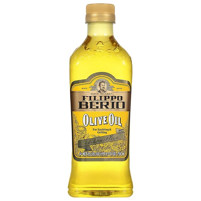 Filippo Berio Pure Olive Oil 25.3 Ounce rPET Bottle (Pack of 6)