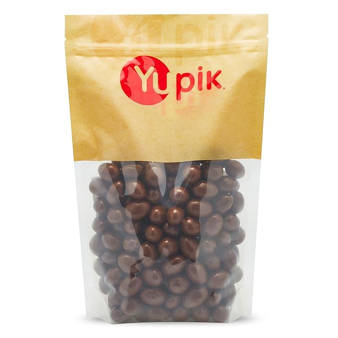 Yupik Milk Chocolate Covered Almonds 2.2 lb (35.2 oz) Kosher Whole Nuts Almonds Dipped in Fine Milk Chocolate Crunchy &amp Smooth Chocolate Candy Classic Sweet Snacks