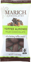 Marich Chocolate Toffee Almonds 2.3-Ounce (Pack of 12)