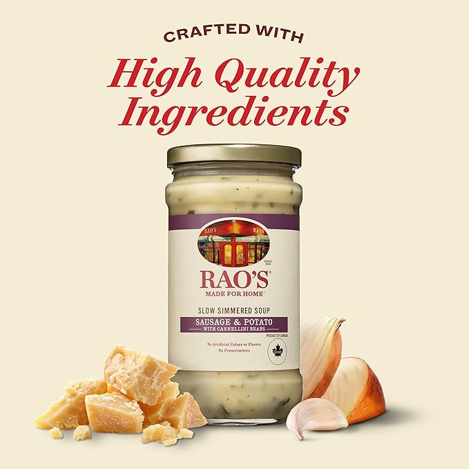 Rao's Italian Sausage &amp Potato With Cannellini Beans Soup 16 Ounce (Pack of 6)