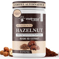Mushroom Hazelnut Powder with Reishi 10:1 Extract Hot Cocoa Powder Caffeine-Free Mushroom Coffee Alternative - Adaptogenic Superfood Drink for Focus Relaxation and Mood Support - 30 Servings