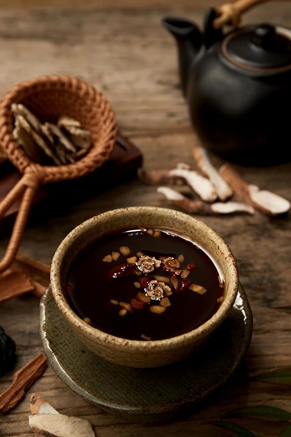 Damtuh Jujube Tea (Red Date Tea) – Traditional Korean Herbal Blend with Walnuts &amp Almonds 50 Sticks