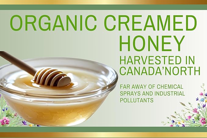 KB &amp DIA Organic Creamed Honey Pure White 500g