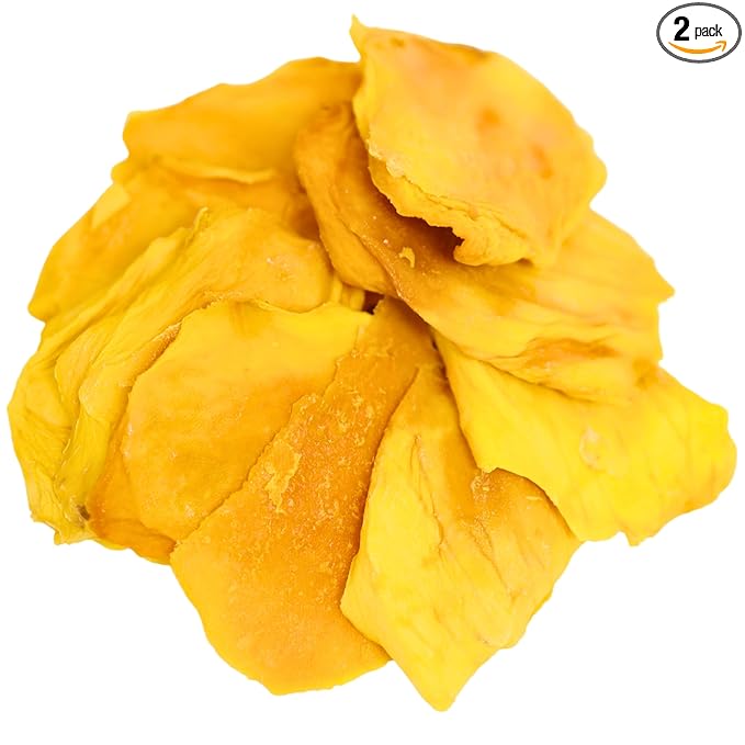 Anna and Sarah 4.5 Lbs (PACK 2) Bulk Dried Organic Mango No Sugar Added No Preservatives Al-Natural Premium Quality in Bag 144 Oz