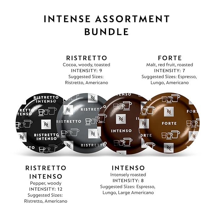 Nespresso Professional Coffee Capsules Intense Assortment Coffee Bundle 300-Count Capsules