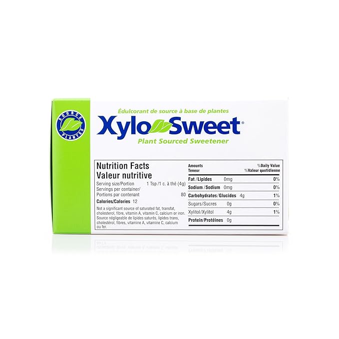 Xlear XyloSweet Plant Sourced Xylitol Sweetener - Pure Natural Sugar Substitute Granules Non-GMO Gluten-Free 100 Packets (Pack of 2)