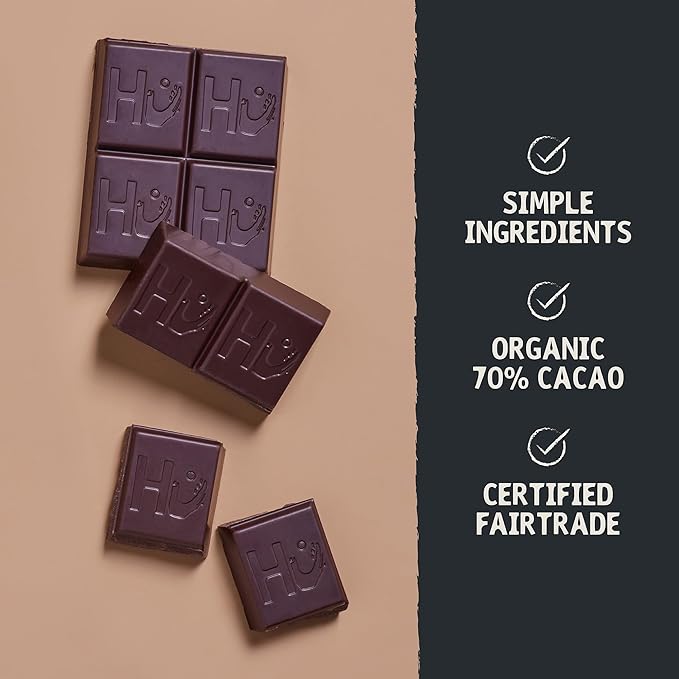 Hu Chocolate Bars | 12 Pack Salty Chocolate | Natural Organic Vegan Gluten Free Paleo Non GMO Fair Trade Dark Chocolate | 2.1oz Each