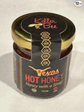 Texas Hot Honey Killer Bee EXTRA HOT heat Chili infused honey. Case of 12 (1.5 oz glass Jar)